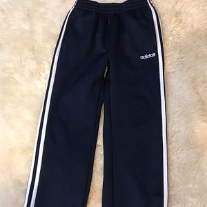 Adidas Warm Up Sweatpants sz M (8-10) Navy Blue